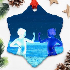 Space Boys  Snowflake Ornament (two Sides) by Valentinaart