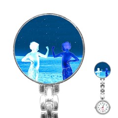 Space Boys  Stainless Steel Nurses Watch by Valentinaart