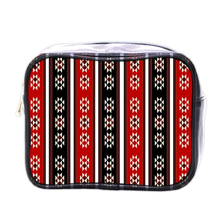 Folklore pattern Mini Toiletries Bags