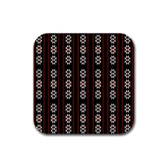 Folklore Pattern Rubber Square Coaster (4 Pack)  by Valentinaart