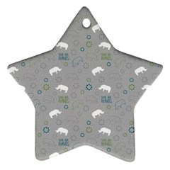 Shave Our Rhinos Animals Monster Ornament (star) by Mariart