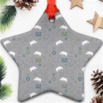 Shave Our Rhinos Animals Monster Star Ornament (Two Sides) Back