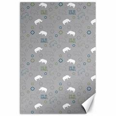 Shave Our Rhinos Animals Monster Canvas 20  X 30   by Mariart