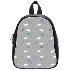 Shave Our Rhinos Animals Monster School Bag (small) by Mariart