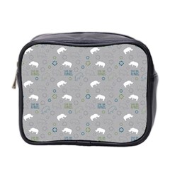 Shave Our Rhinos Animals Monster Mini Toiletries Bag 2-side by Mariart