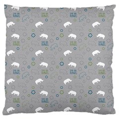 Shave Our Rhinos Animals Monster Standard Flano Cushion Case (one Side) by Mariart