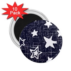 Star Space Line Blue Art Cute Kids 2 25  Magnets (10 Pack) 