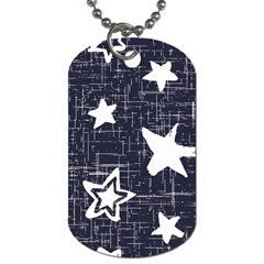 Star Space Line Blue Art Cute Kids Dog Tag (one Side) by Mariart