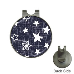 Star Space Line Blue Art Cute Kids Hat Clips With Golf Markers by Mariart