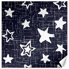 Star Space Line Blue Art Cute Kids Canvas 16  X 16   by Mariart