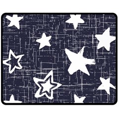 Star Space Line Blue Art Cute Kids Fleece Blanket (medium) 