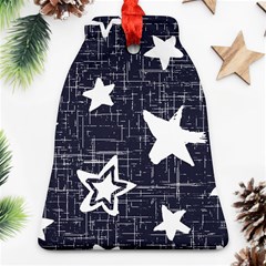 Star Space Line Blue Art Cute Kids Ornament (bell)