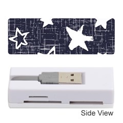 Star Space Line Blue Art Cute Kids Memory Card Reader (stick)  by Mariart