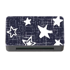 Star Space Line Blue Art Cute Kids Memory Card Reader With Cf by Mariart