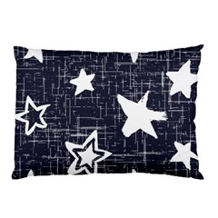 Star Space Line Blue Art Cute Kids Pillow Case (two Sides) by Mariart