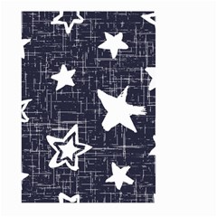 Star Space Line Blue Art Cute Kids Large Garden Flag (two Sides) by Mariart