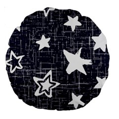 Star Space Line Blue Art Cute Kids Large 18  Premium Round Cushions by Mariart