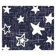 Star Space Line Blue Art Cute Kids Double Sided Flano Blanket (small)  by Mariart