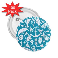 Summer Icons Toss Pattern 2 25  Buttons (100 Pack)  by Mariart