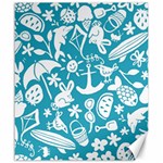 Summer Icons Toss Pattern Canvas 20  x 24   19.57 x23.15  Canvas - 1