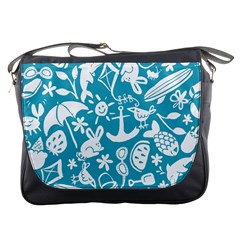 Summer Icons Toss Pattern Messenger Bags by Mariart