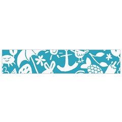 Summer Icons Toss Pattern Flano Scarf (small)