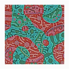 Recursive Coupled Turing Pattern Red Blue Medium Glasses Cloth (2-side)