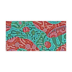 Recursive Coupled Turing Pattern Red Blue Yoga Headband by Mariart