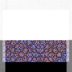 Silk Screen Sound Frequencies Net Blue Rectangular Jigsaw Puzzl