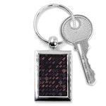 These Letter Ancient Tibetan Kingdom Zhang Zhung Ram Yam Kham Srum Art Sign Key Chains (Rectangle)  Front