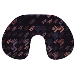 These Letter Ancient Tibetan Kingdom Zhang Zhung Ram Yam Kham Srum Art Sign Travel Neck Pillows by Mariart