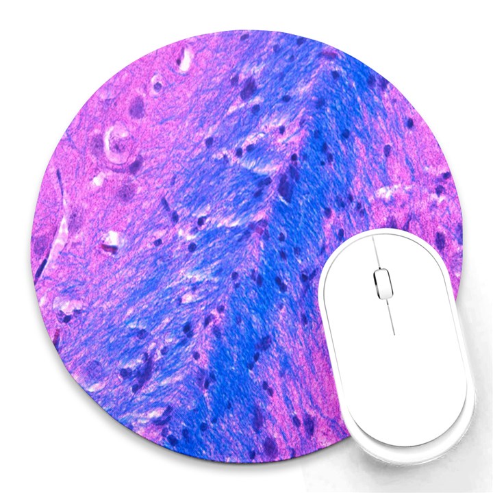 The Luxol Fast Blue Myelin Stain Round Mousepads