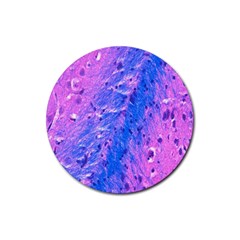 The Luxol Fast Blue Myelin Stain Rubber Coaster (round) 