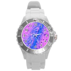 The Luxol Fast Blue Myelin Stain Round Plastic Sport Watch (l) by Mariart