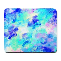 Transparent Colorful Rainbow Blue Paint Sky Large Mousepads by Mariart