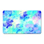 Transparent Colorful Rainbow Blue Paint Sky Magnet (Rectangular) Front