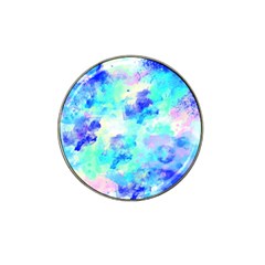 Transparent Colorful Rainbow Blue Paint Sky Hat Clip Ball Marker by Mariart