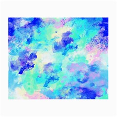 Transparent Colorful Rainbow Blue Paint Sky Small Glasses Cloth