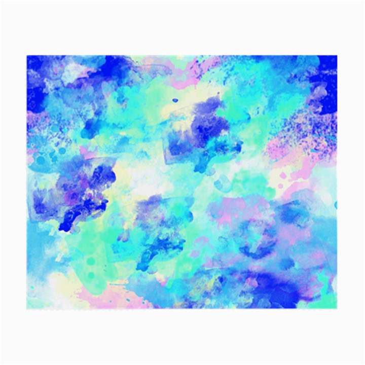 Transparent Colorful Rainbow Blue Paint Sky Small Glasses Cloth (2-Side)