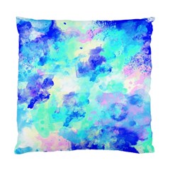 Transparent Colorful Rainbow Blue Paint Sky Standard Cushion Case (two Sides)