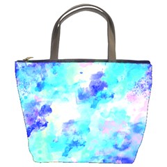 Transparent Colorful Rainbow Blue Paint Sky Bucket Bags