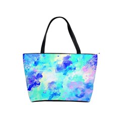 Transparent Colorful Rainbow Blue Paint Sky Shoulder Handbags by Mariart