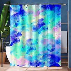 Transparent Colorful Rainbow Blue Paint Sky Shower Curtain 60  X 72  (medium)  by Mariart