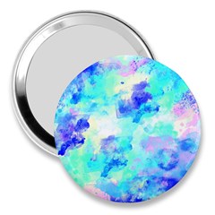 Transparent Colorful Rainbow Blue Paint Sky 3  Handbag Mirrors by Mariart