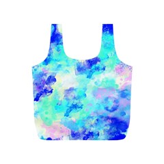 Transparent Colorful Rainbow Blue Paint Sky Full Print Recycle Bags (s) 