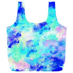 Transparent Colorful Rainbow Blue Paint Sky Full Print Recycle Bags (l)  by Mariart