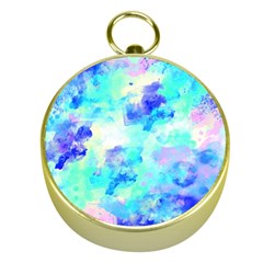 Transparent Colorful Rainbow Blue Paint Sky Gold Compasses