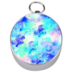 Transparent Colorful Rainbow Blue Paint Sky Silver Compasses