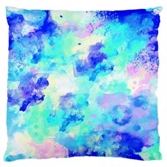 Transparent Colorful Rainbow Blue Paint Sky Standard Flano Cushion Case (two Sides)