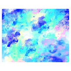 Transparent Colorful Rainbow Blue Paint Sky Double Sided Flano Blanket (medium)  by Mariart